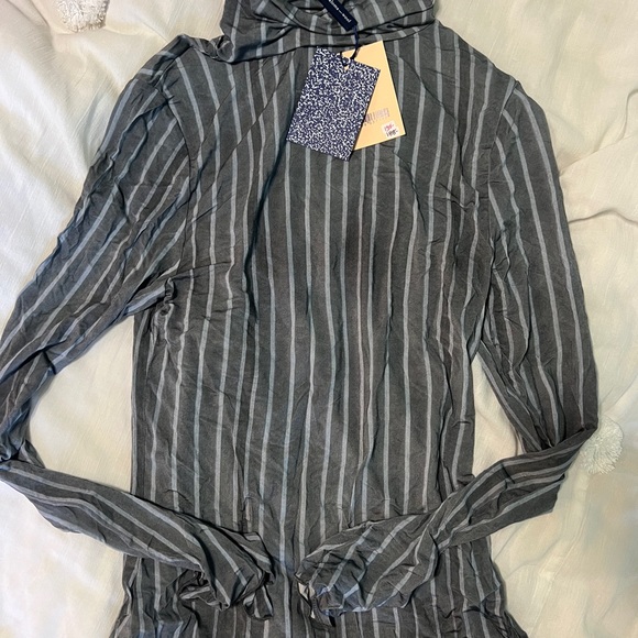 Paloma Wool Gray Striped Top - Picture 1 of 4